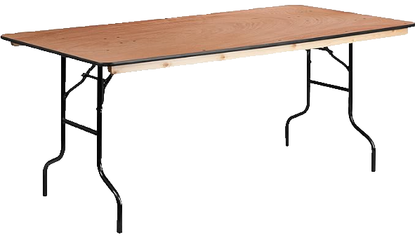 Wooden banquet table gaming desk